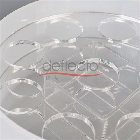 迪多-圓形亞克力化妝品展示盒