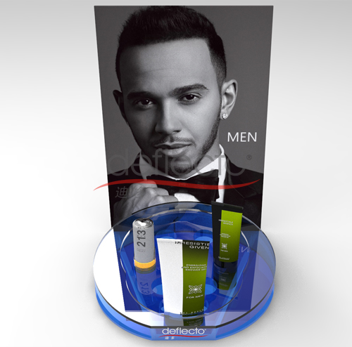 迪多-圓形底座化妝品展示架